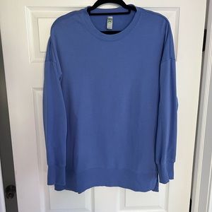 Purple crew neck sweatshirt